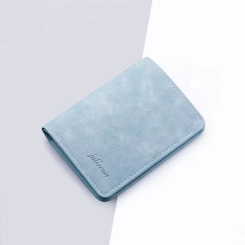 Fashion Wallet Women/Men Black/Blue/Gray/Brown/Coffee Slim Female/Male Purse Man Id/Credit Card Holder Wallet Case 2022 Card Bag