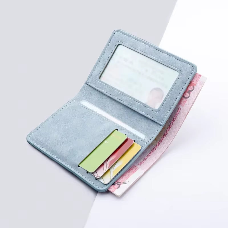 Fashion Wallet Women/Men Black/Blue/Gray/Brown/Coffee Slim Female/Male Purse Man Id/Credit Card Holder Wallet Case 2022 Card Bag