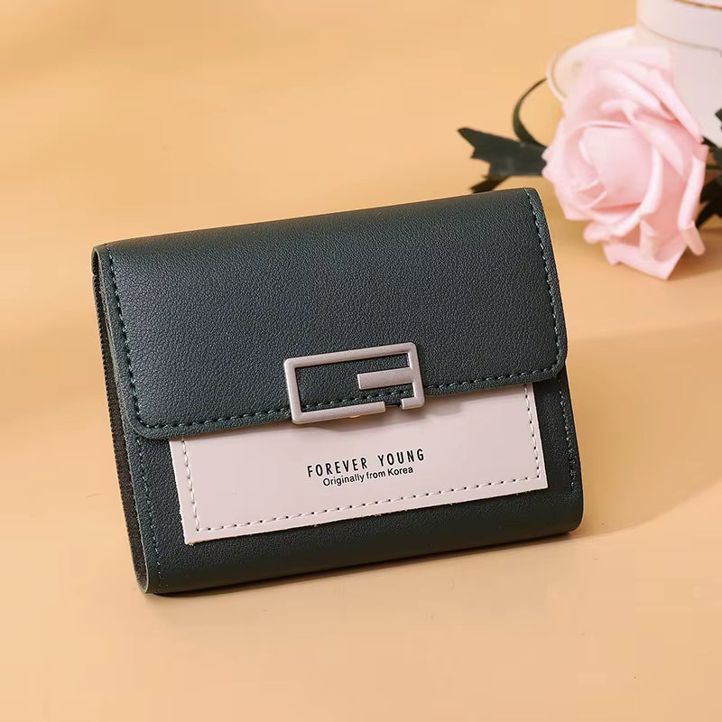 Fashion Women Small Wallet Girls Multifunction Card Holder Coin Purses Ladies Slim Wallet High Quality Female Short Purses