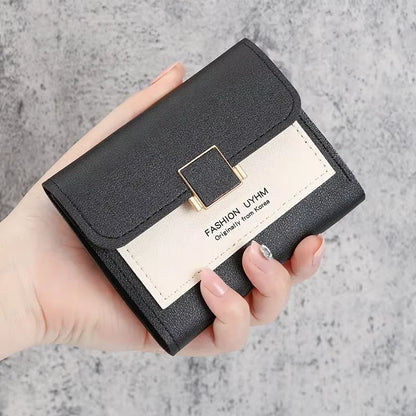 Cute Girl Short Purse Mini Fashion Women Wallet Designer Luxury Wallet PU Leather Coin Purse Female Hasp Wallet Purse