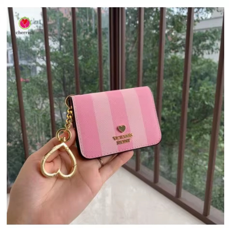 2025 Cute Credit Card Bags for Women Pu Leather Short Bifold Wallet Gift for Mother'S Day Christmas