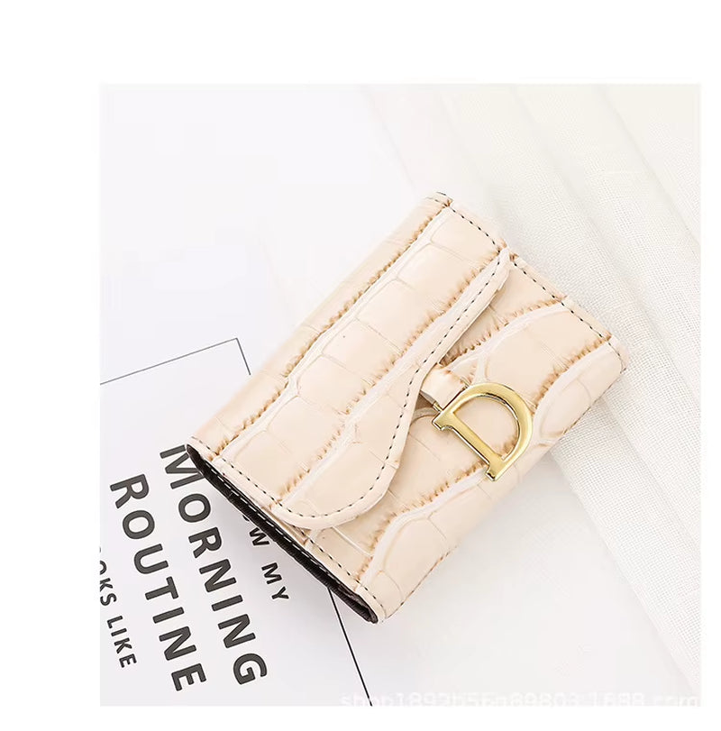 Women Short Wallet Small Fashion Luxury Brand Leather Purse Ladies Card Bag for Women Clutch Female Purse Money Clip Wallet 2023