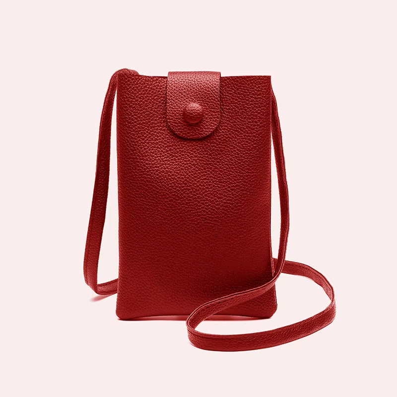 Casual Woman Mobile Phone Bag Crossbody Solid Color Small Shoulder Bag Hasp Summer Designer Bag Ladies Clutch Bags and Purses