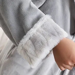 New Bath Robe Long for Womens Plush Soft Warm Fleece Bathrobes Sleepwear Dressing Gown Housecoat