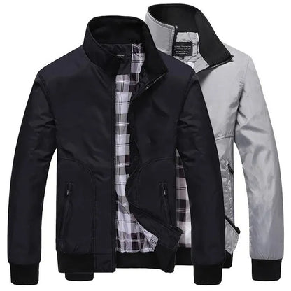 Spring Autumn Men Pure Color Casual Baseball Jackets Men's Jackets