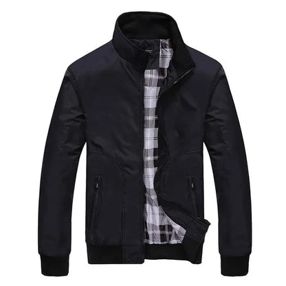 Spring Autumn Men Pure Color Casual Baseball Jackets Men's Jackets