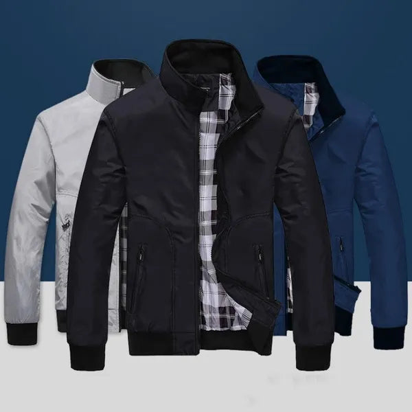 Spring Autumn Men Pure Color Casual Baseball Jackets Men's Jackets