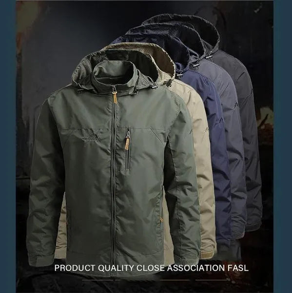 New Jackets Windbreaker Hiking Jackets Mens Waterproof Windproof Solid Hoodie Coats Breathable Comfortable Army Clothing Male