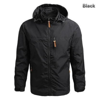 New Jackets Windbreaker Hiking Jackets Mens Waterproof Windproof Solid Hoodie Coats Breathable Comfortable Army Clothing Male