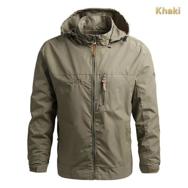 New Jackets Windbreaker Hiking Jackets Mens Waterproof Windproof Solid Hoodie Coats Breathable Comfortable Army Clothing Male