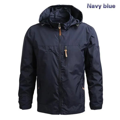 New Jackets Windbreaker Hiking Jackets Mens Waterproof Windproof Solid Hoodie Coats Breathable Comfortable Army Clothing Male