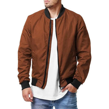 New Military Jackets Men Solid Color Bomber Jacket Spring Autumn New in Outerwear Aviator Baseball Jackets Outdoor Clothing Male