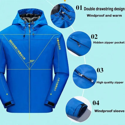 New Jackets Waterproof Windproof Breathable Jacket Men Fashion Outdoor Mountain Hiking Softshell Jackets