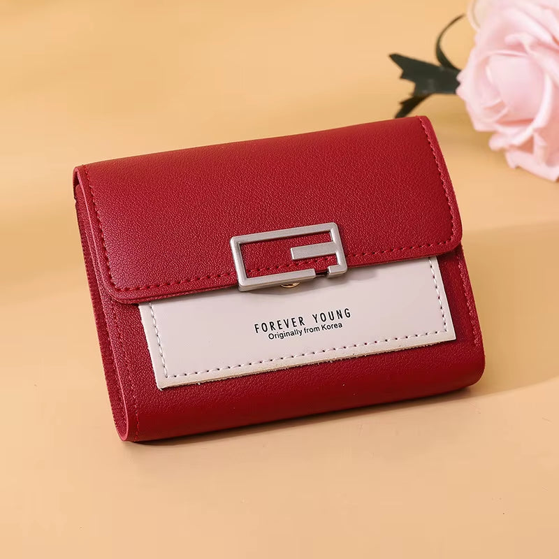 Fashion Women Small Wallet Girls Multifunction Card Holder Coin Purses Ladies Slim Wallet High Quality Female Short Purses