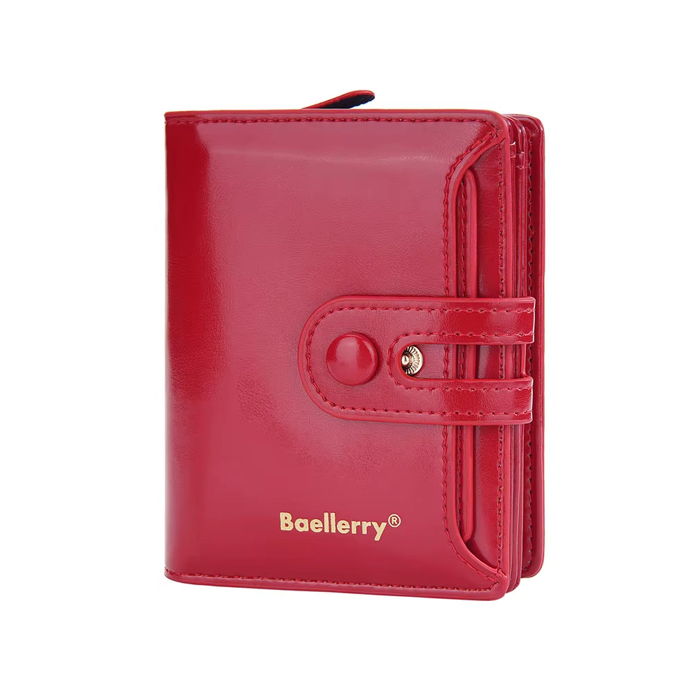 Women Wallets Large Capacity Female Leather Coin Purses Hasp Clutch ID Credit Card Holder Purse Money Bag Red Wallet for Women