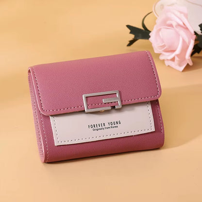 Fashion Women Small Wallet Girls Multifunction Card Holder Coin Purses Ladies Slim Wallet High Quality Female Short Purses