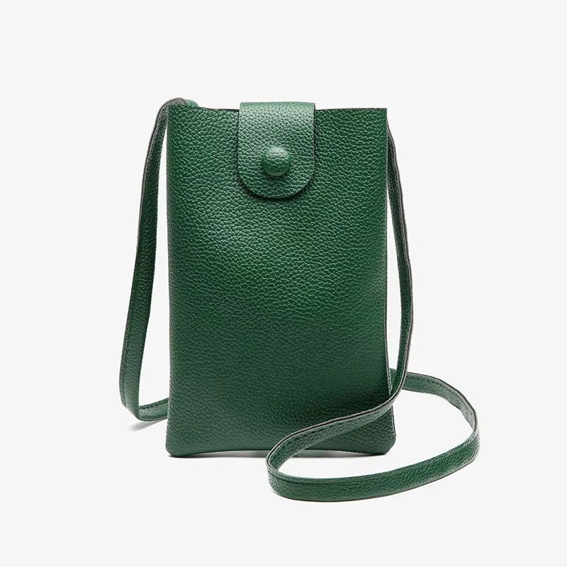 Casual Woman Mobile Phone Bag Crossbody Solid Color Small Shoulder Bag Hasp Summer Designer Bag Ladies Clutch Bags and Purses