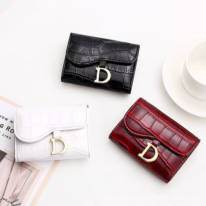 Women Short Wallet Small Fashion Luxury Brand Leather Purse Ladies Card Bag for Women Clutch Female Purse Money Clip Wallet 2023