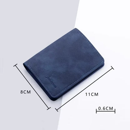 Fashion Wallet Women/Men Black/Blue/Gray/Brown/Coffee Slim Female/Male Purse Man Id/Credit Card Holder Wallet Case 2022 Card Bag