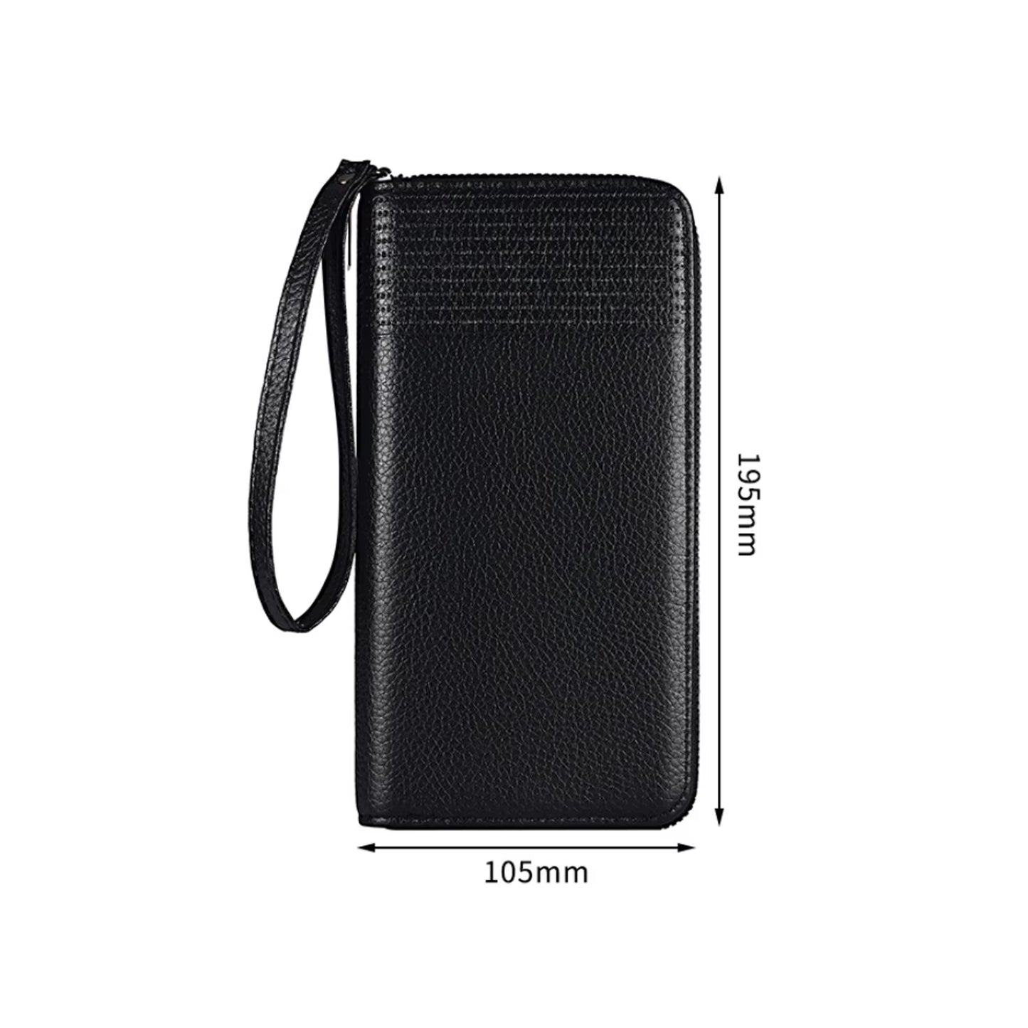 New Color Men`S Long Wallet for Men Rfid Blocking Clutch Organizer Zipper Leather Business Id Credit Card Holder Purse New