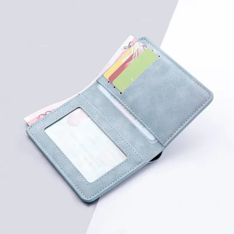 Fashion Wallet Women/Men Black/Blue/Gray/Brown/Coffee Slim Female/Male Purse Man Id/Credit Card Holder Wallet Case 2022 Card Bag